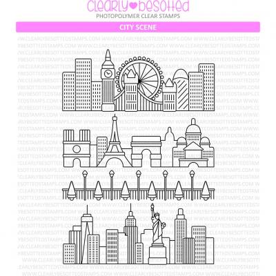 Clearly Besotted Stempel -  City Scene